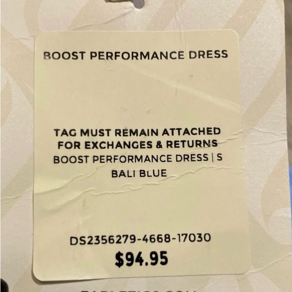 💫NWT Fabletics Women’s Boost Performance Sleevess Dress in Light Blue s - Picture 8 of 13